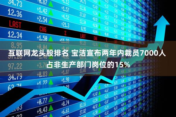 互联网龙头股排名 宝洁宣布两年内裁员7000人 占非生产部门岗位的15%
